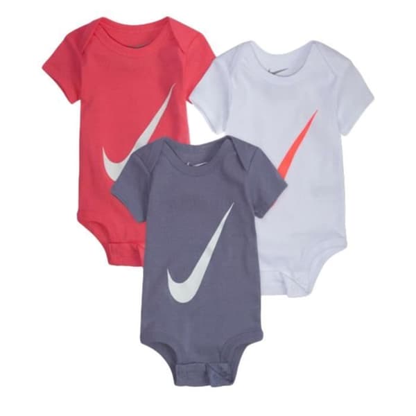 x3 Body Ros/Randig/Grå Ljus Nike Swoosh