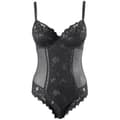 Miniatyrbild 1 av 2: Arum Sans Complexe Bodysuit - Svart - Textronic Spets - Ladder Day Finishes - Microfiber