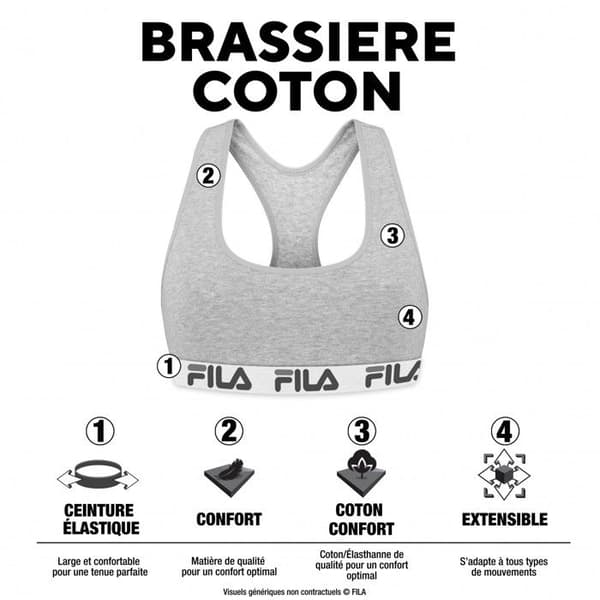 Fila Bh i bomull, 3-pack, dam