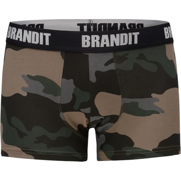 Boxers - BRANDIT - Skogs/dark camouflaged - 95% Bomull - 5% Elastan - 2-pack
