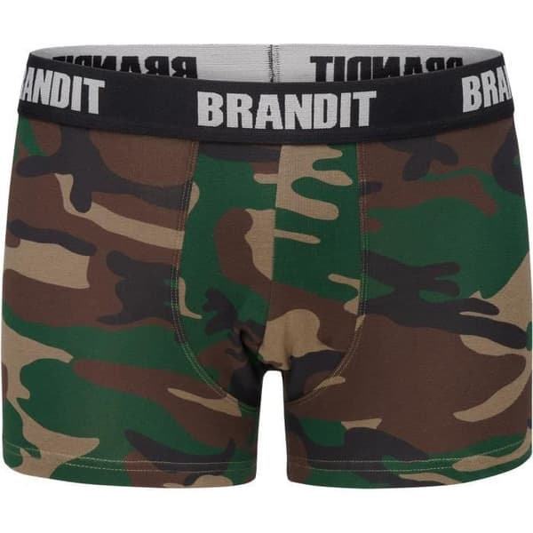 Boxers - BRANDIT - Skogs/dark camouflaged - 95% Bomull - 5% Elastan - 2-pack