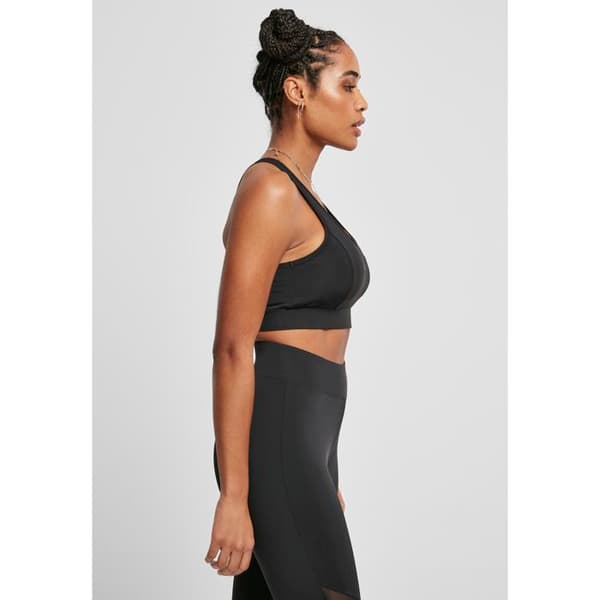 Sport-BH - Urban Classics - Starter - Svart - Racerback - Transparent tyg