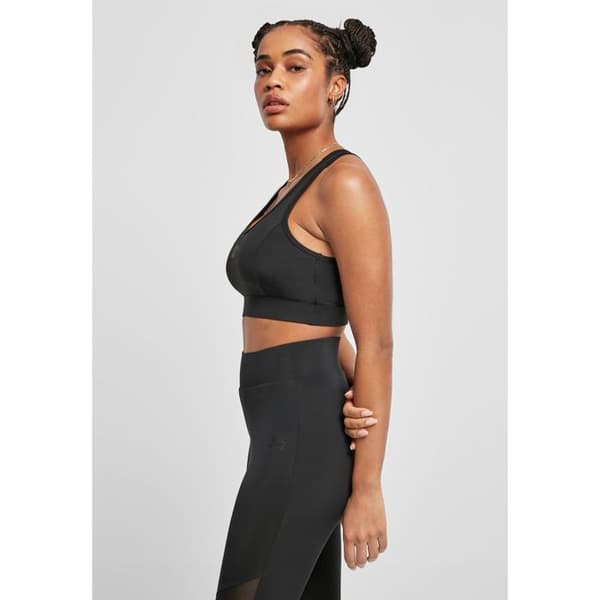 Sport-BH - Urban Classics - Starter - Svart - Racerback - Transparent tyg