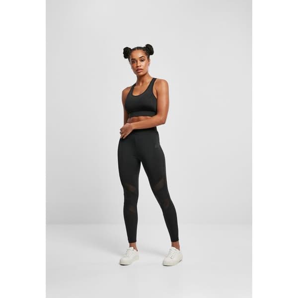 Sport-BH - Urban Classics - Starter - Svart - Racerback - Transparent tyg