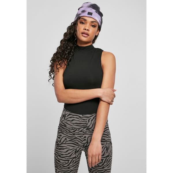 Urban Classics Plus Size Dam ärmlös kropp med turtleneck