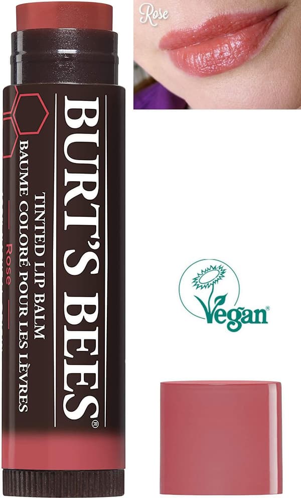 Burt's Bees 100% Natural Tinted Lip Balm-Rose