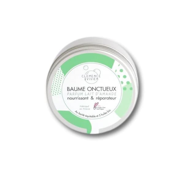 Clémence et Vivien - Mini Multipurpose Mandelmjölkbalsam - Med rättvisemärkt shea och 5 ekologiska oljor - 50ml