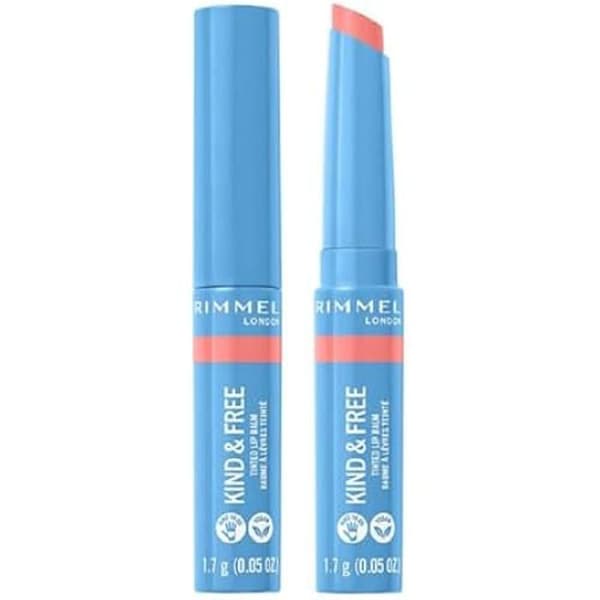 Läppbalsam - RIMMEL - Kind &amp; Free - 004 Hibiscus Blaze - 1.7G - Vegan och miljöansvarig