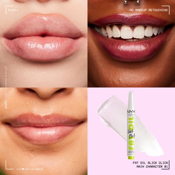 NYX Professional Makeup Shiny Tinted Lip Balm, med fuktgivande oljor, långvarig återfuktning, lätt formel, vegan,