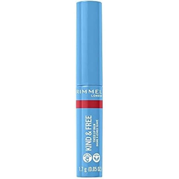 Läppbalsam - RIMMEL - Kind &amp; Free - 005 Turbo Red - 1.7G - Återfuktning och strålande färg