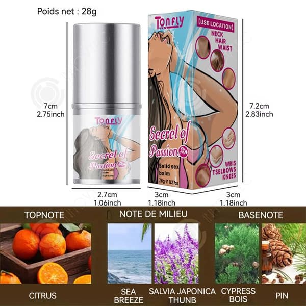 INN Solid Parfym Stick 7,8g Portabel Parfym Balm Långvarig Elegant bärbar parfymbalsam reseparfym Eau de Toilette