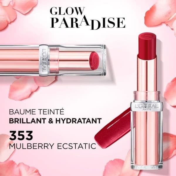 L'OREAL PARIS Glow Paradise Tinted Lip Balm - 353 Mulberry Ecstatic