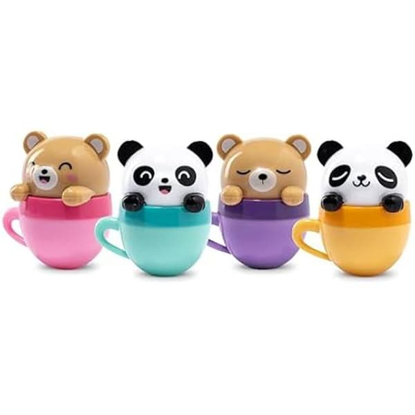 MARTINELIA - Kawaii Cup Läppbalsam För Barn - Moisturizing Lip Balm For Girls - Random Model Coconut, Strawberry, Grape