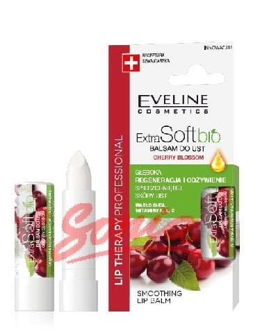 Eveline Professional Therapy Lip Balm protective mouth Extra Soft Bio - Cherry 4g
