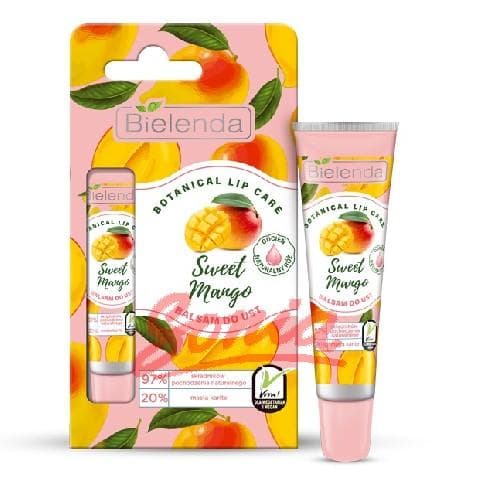 Bielenda Botanisk Lip Care Lip Balm Sød Mango - naturlige pink 10g