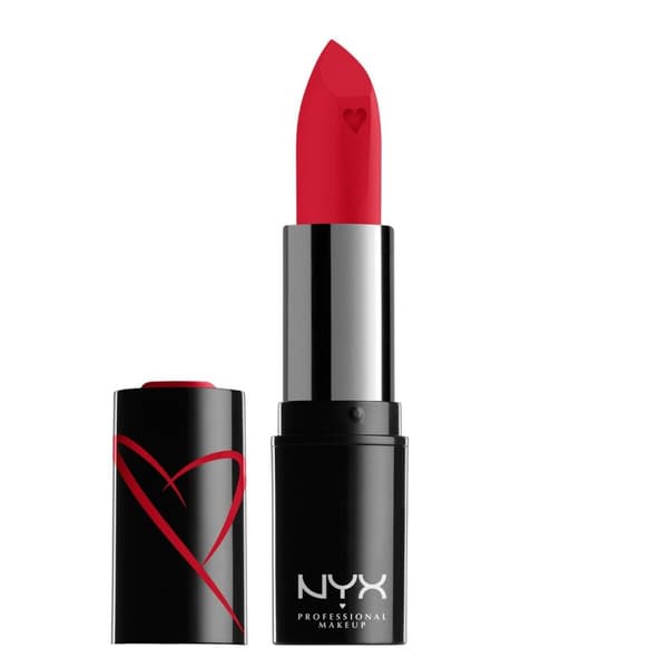 Fuktighetsgivende Leppestift NYX Shout Loud red haute Satinfinish (3,5 g)