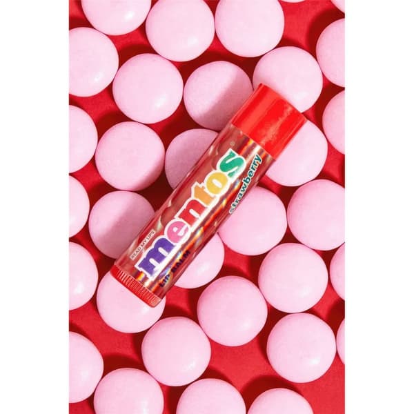 Mentos Vadelma/Mansikka Huulivoide - Marjainen Ilo Huulillesi