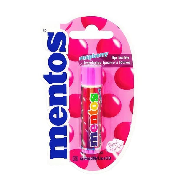 Mentos Vadelma/Mansikka Huulivoide - Marjainen Ilo Huulillesi