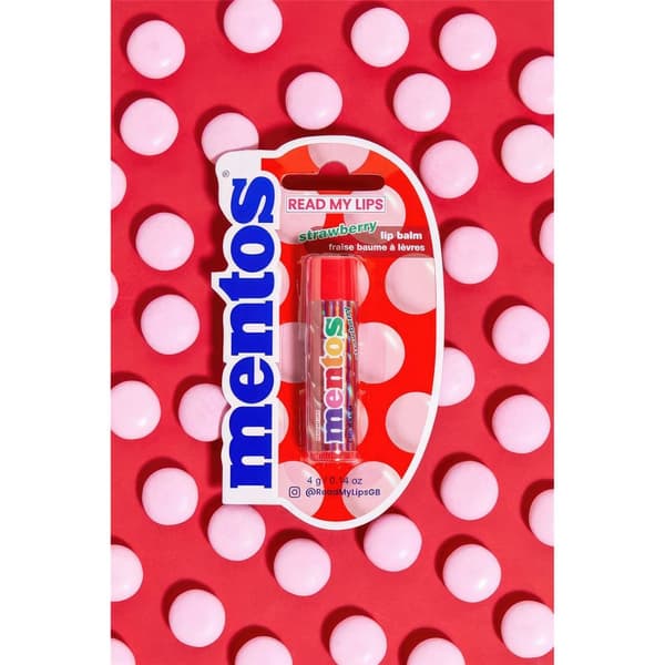 Mentos Vadelma/Mansikka Huulivoide - Marjainen Ilo Huulillesi