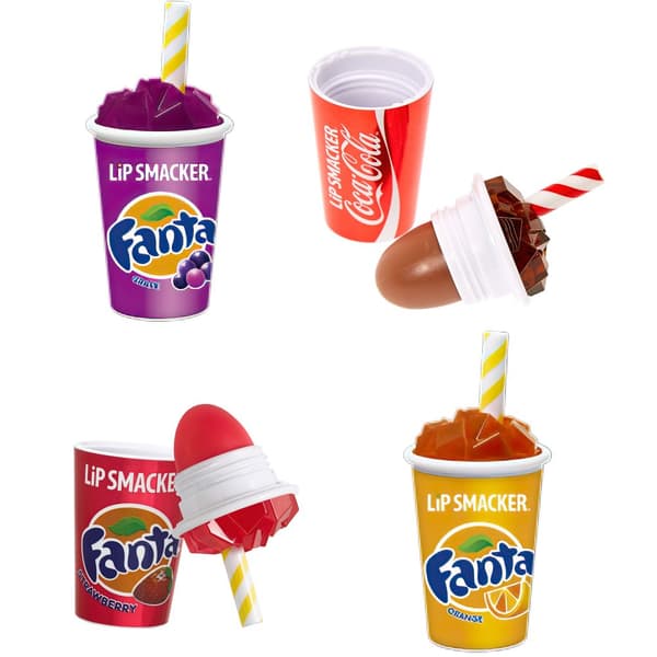 Läppbalsam Lip Smacker Coca - Cola / Fanta Jordgubb Smak