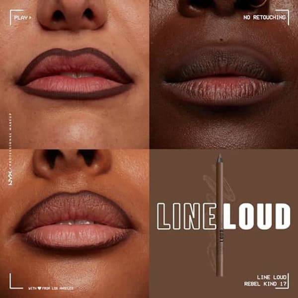 Matt läpppenna - NYX PROFESSIONAL MAKEUP - Line Loud - Vattentät - Vegansk - Långvarig