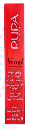 Miniatyrbild 4 av 4: Pupa Milano Pupa Vamp! Creamy Duo Lip Pencil 1 g #011 Orange Red