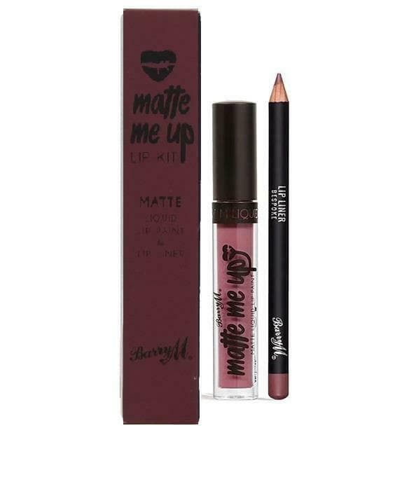 Barry M Veganfriendly Matte Me Up Lip Paint Kit-Crush