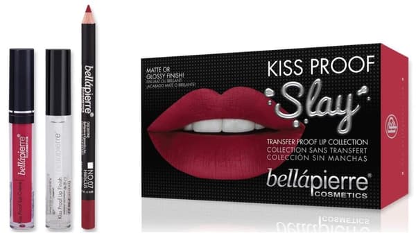 Bellapierre Kiss Transfer-Proof Lip Liquid Kit-Hibiscus
