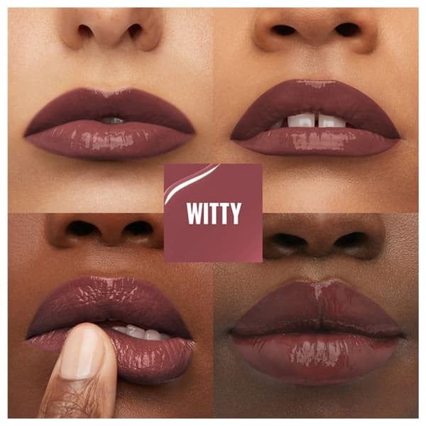 Läppstift - Maybelline New York - Superstay Vinyl Ink - 40 Witty - Lila - Vinyl Effekt