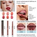 Miniatyrbild 2 av 4: INN Lip Liner 6 PCS 5ml 12h ingen blekning vattentät och långvarig peel off tatueringsläppliner innehåller 6 färger