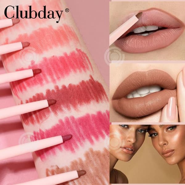 INN Lip Liner 6 PCS No Fade Vattentät och långvarig Universal Peel Off Tattoo Lip Liner Innehåller 6 färger