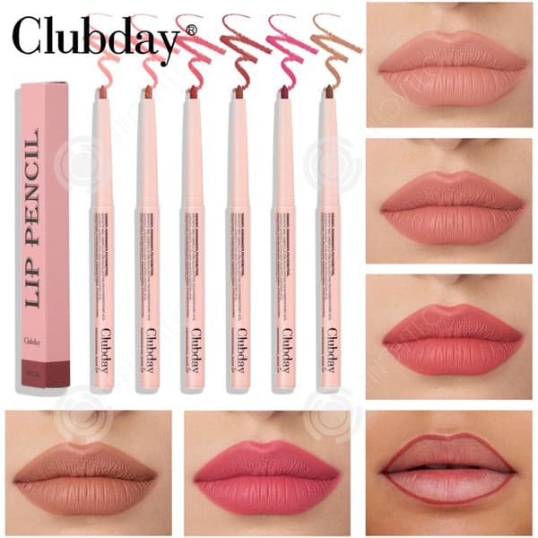 INN Lip Liner 6 PCS No Fade Vattentät och långvarig Universal Peel Off Tattoo Lip Liner Innehåller 6 färger