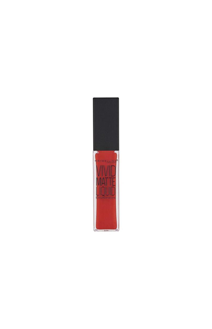 Vivid Maybelline Matte Lip Colour Liquid mat lip gloss 35 Rebel Red 8ml