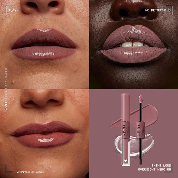 NYX PROF. MAKEUP Shine Loud Pro Pigment Lip Shine - Overnight Hero