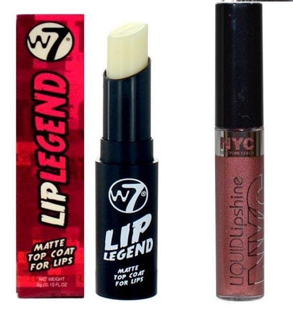 NYC Liquid Lipshine-Big Apple Spice & W7 Lip Top Coat