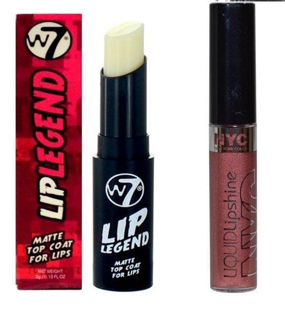 NYC Liquid Lipshine-Big Apple Spice & W7 Lip Top Coat