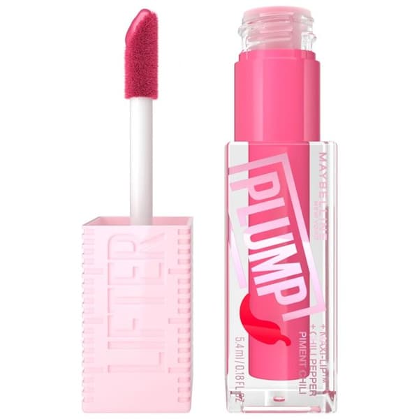 Gloss - Maybelline New York - Lifter Plump 003 Pink Sting - 5,4ml - Fylliga läppar - Fyllnadseffekt