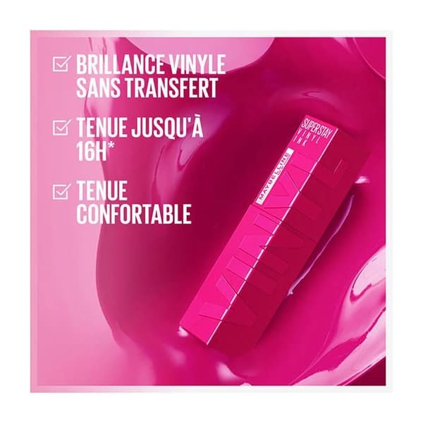 Läppstift - Maybelline New York - Superstay Vinyl Ink - 160 Sultry - 4,2ml - Vinyl effekt