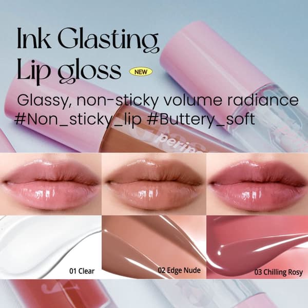 Peripera Ink Glasting Lip Gloss 003 Chilling Rosy 4,5 ml - Huulikiilto
