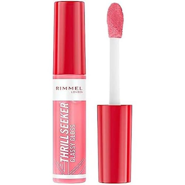Rimmel Thrillseeker Gloss Glasy Gloss 500 Apple Pine, Hydrating Shine, Hyaluronsyra, Antioxidant Complex, No