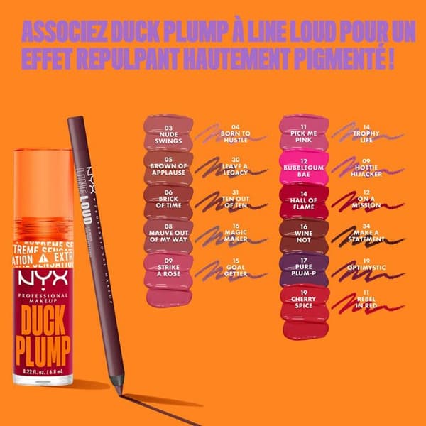 NYX Professional Makeup Plumping Lip Lacquer, Intens Färg, Mycket Pigmenterad, Ultra-Shine Finish, Med olja