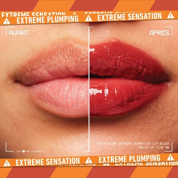 NYX Professional Makeup Plumping Gloss - Brick Of Time Lip Lacquer - Intensiv färg - Ultra-glänsande finish