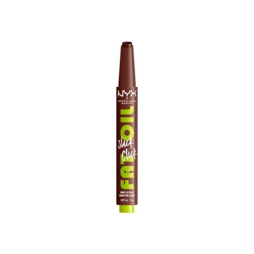 NYX Professional Makeup Fat Oil Slick Click - shiny lip balm - trending topic (cosmic charcoal) (12) - high shine