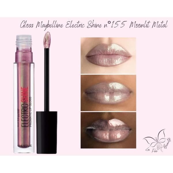 Gloss Maybelline Electric Shine n°155 Moonlit Metal