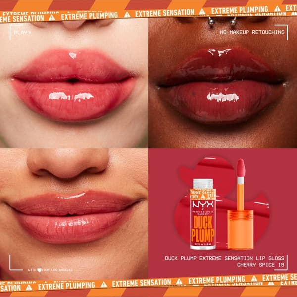 Gloss - NYX Professional Makeup - Duck Plump - CHERRY SPICE - Vegansk - Volymgivande effekt