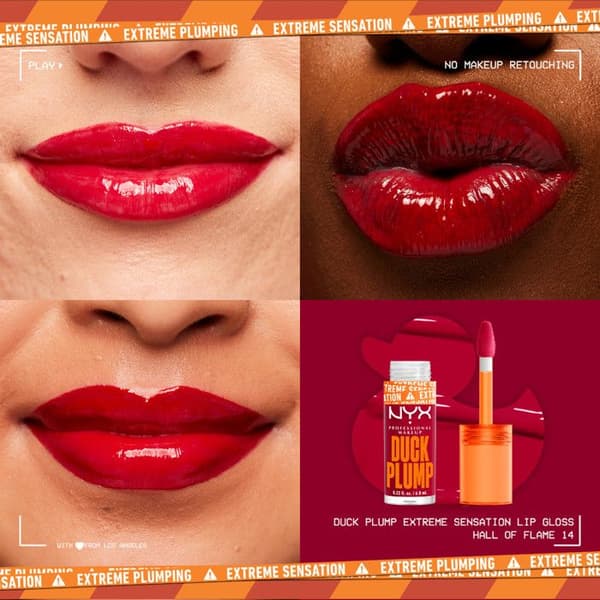 Gloss - NYX Professional Makeup - Duck Plump - HALL OF FLAME - Vegan - Repulpant