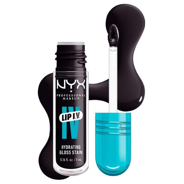 NYX Professional Makeup, Lip IV, Gloss, upp till 12 timmars hydrering, högpigmenterad, glänsande yta, Grape Gushin