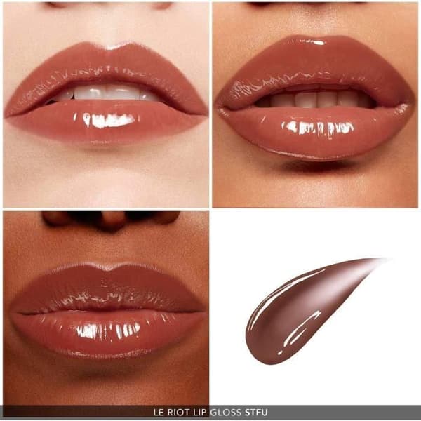 HAUS LABORATORIES LE RIOT LIP GLOSS - Läppglans Stfu - Extrem täckning - 1,95 x 1,95 x 11,67 cm