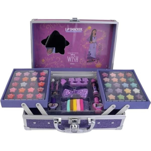 Makeupväska - Lip Smacker - Wish - 50 delar - Färgpaletter - Inkluderade tillbehör