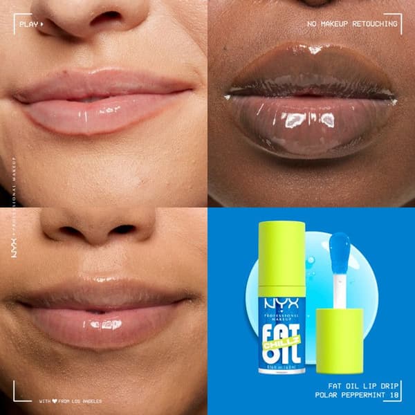 NYX Professionell Makeup FAT OIL Gloss POLAR PEPPERMINT